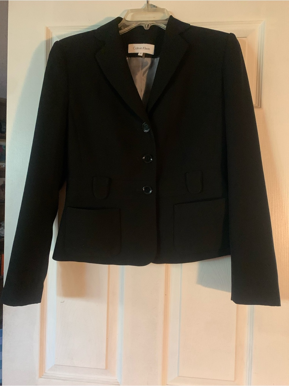 Calvin Klein Black Women's Single-Breasted Blazer